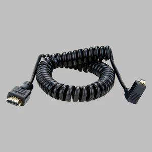 Atomos Micro HDMI - Full HDMI Right Angle spirálkábel (50cm)