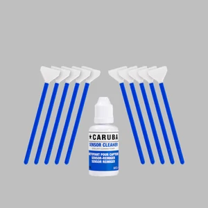 Caruba Full-Frame szenzortisztító készlet (10 pálca 24mm széles + tisztítófolyadék 30ml)
