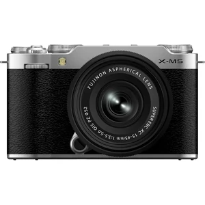 FUJIFILM X-M5 Tükörnéküli digitális fényképezőgép +  XC15-45mm F3.5-5.6 OIS PIZ - Ezüst