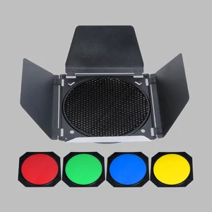 Godox BD-04 Barndoor Kit (Méhsejt ráccsal és színszűrőkkel)