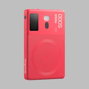 Godox MA5R  RGB LED lámpa és vezeték nélküli power bank - Piros