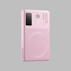 Godox MA5R  RGB LED lámpa és vezeték nélküli power bank - Pink
