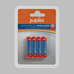 Jupio Max Power AAA 1000 mAh újratölthető akkumulátor - 4db/bliszter