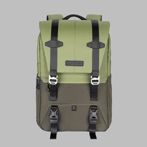 K&F Concept Beta Backpack 20 literes, fotós hátizsák, sötét zöld színben