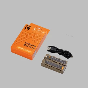 K&F NP-F550 3500mAh akkumulátor C típusú gyorstöltéssel