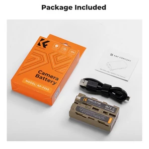 K&F NP-F550 3500mAh akkumulátor C típusú gyorstöltéssel