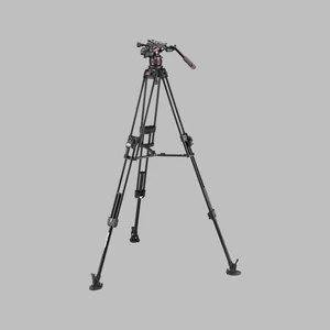 Manfrotto Nitrotech 612 fej + 645 Fast Alu állvány, középterp. ikerláb