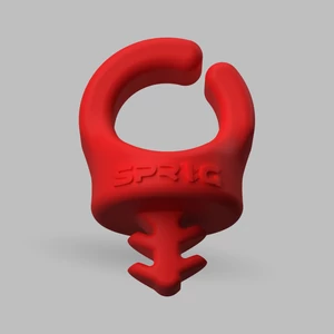 SPRIG RED BIG CABLE MANAGEMENT DEVICE FOR 3/8&quot;-16 THREADED HOLES (3-PACK)