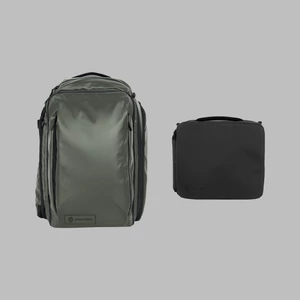 WANDRD Transit 45L Travel Backpack Wasatch Green Essential+ Bundel
