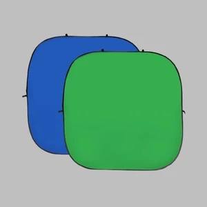 StudioKing Háttérpanel - Zöld/Kék 240x240 cm (Bontott)