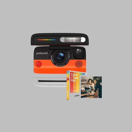Polaroid Flip Fehér instant kamera -  Film Bundle (8 photos)