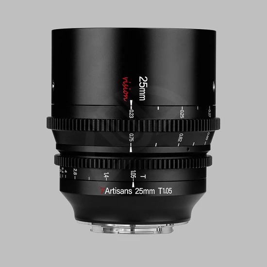 7Artisans 25mm T1.05 Fujifilm X (APS-C) Cine objektív