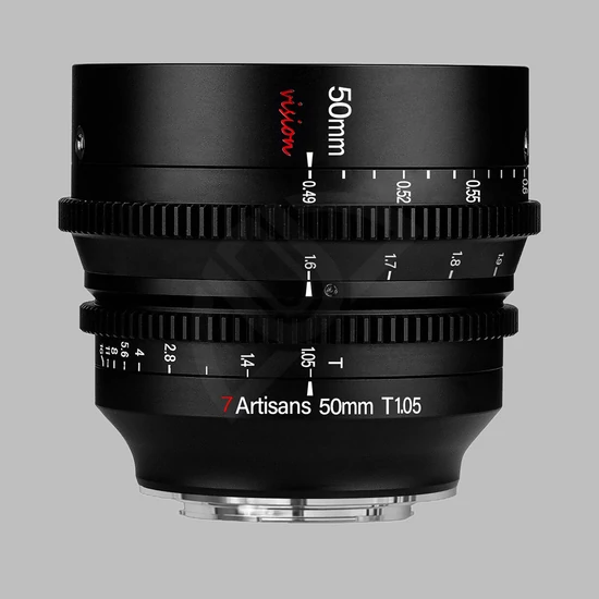 7artisans 50mm T1.05 Fujifilm X (APS-C) Cine objektív