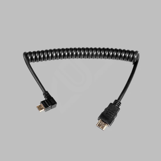 Caruba HDMI-MiniHDMI spirál kábel egyenes/90 fokos csatlakozással