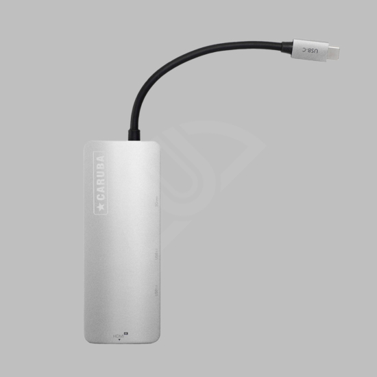 Caruba Premium 5 az 1-ben Slim USB-C hub Asztroszürke