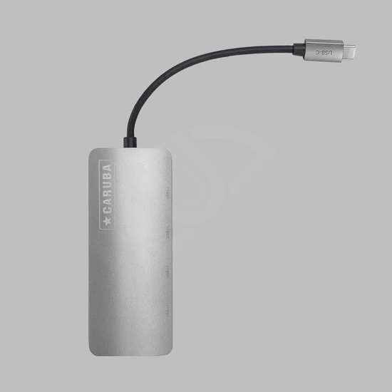 Caruba Premium 4 portos USB-C hub elosztó asztroszürke
