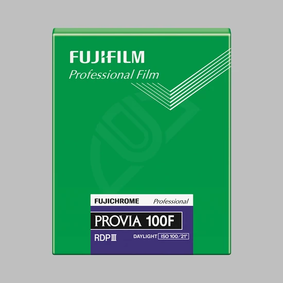 FUJIFILM Fujichrome Provia 100F Professional RDP-III síkfilm (4x5inch) 20 lap