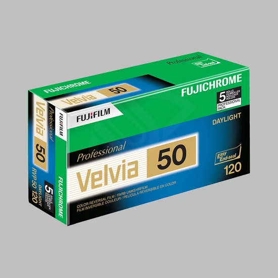 FUJIFILM Fujichrome Velvia 50 film 120 (5 roll)