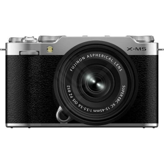 FUJIFILM X-M5 Tükörnéküli digitális fényképezőgép +  XC15-45mm F3.5-5.6 OIS PIZ - Ezüst