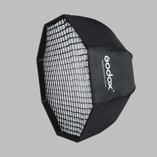 Godox Octobox 120 - Ernyőként nyitható softbox méhsejtráccsal 120cm