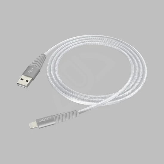 JOBY Töltő és adat kábel Lightning - 1,2m ezüst
