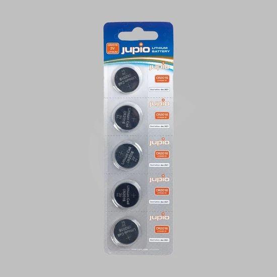 Jupio CR2016 3V-os Li-ion gombelem - 5 db