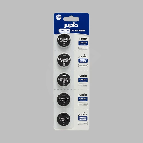 Jupio CR2032 3V-os Li-ion gombelem - 5 db/bliszter