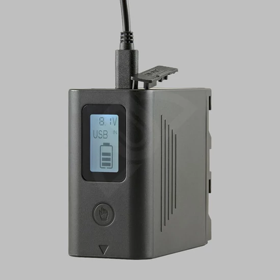 Jupio ProLine Sony NP-F970 videokamera akkumulátor LCD kijelzővel