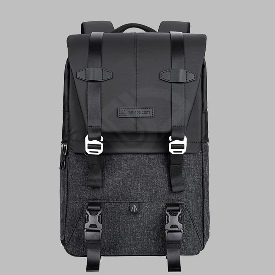 K&F Concept Beta Backpack 20 literes, fotós hátizsák, fekete-szürke színben