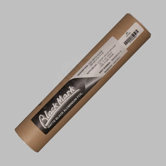 Black wrap Matt fekete alufólia 30cm széles - méterre