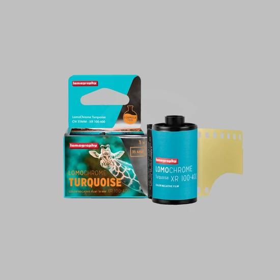 LOMOGRAPY TURQUOISE 35 MM ISO 100–400 SZÍNES KISFILM