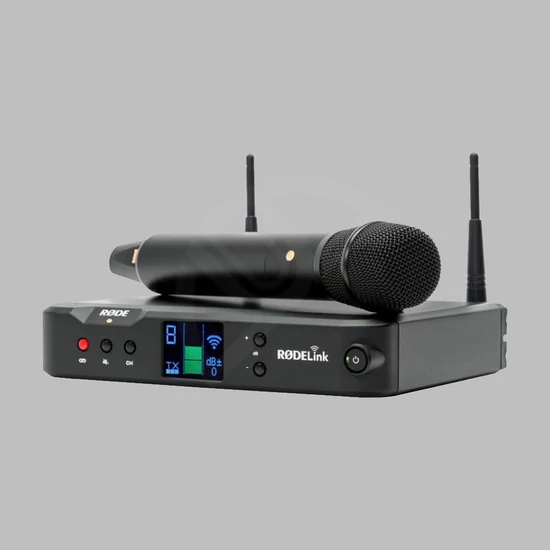 RodeLink Performer Kit digitális vezeték nélküli mikrofon készlet kéziadóval, TX-BELT zsebadóval és csíptetős mikrofonnal