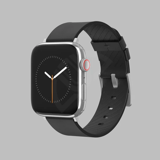 Moment EveryDay bőr szíj Apple Watch-hoz - 42/44/45mm - Fekete bőr