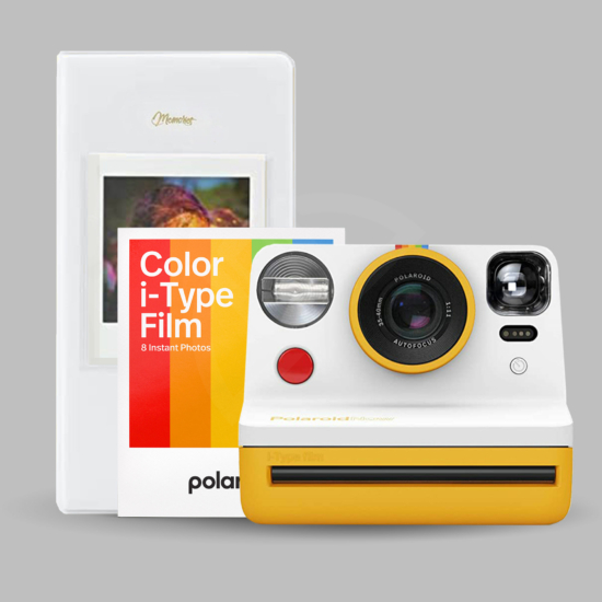 Polaroid Now csomag - Fehér (GÉP + FILM + ALBUM)