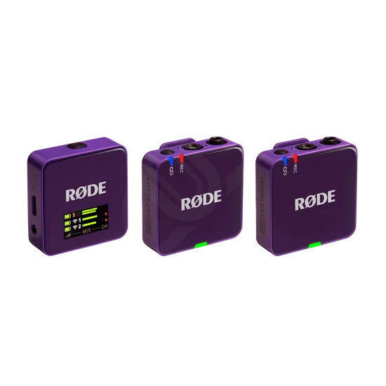 RODE Wireless GO GEN3 kompakt két csatornás digitális vezeték nélküli mikrofon - Lila