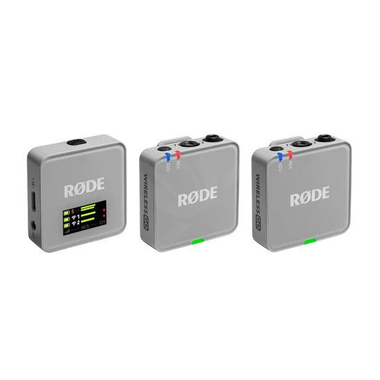 RODE Wireless GO GEN3 kompakt két csatornás digitális vezeték nélküli mikrofon - Szürke
