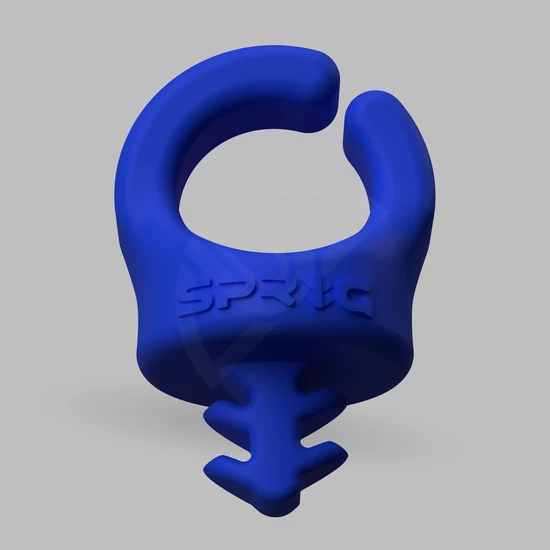 SPRIG BLUE CABLE MANAGEMENT DEVICE FOR 1/4&quot;-20 THREADED HOLES (6-PACK)
