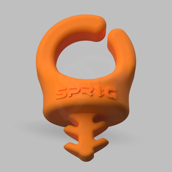 SPRIG ORANGE BIG CABLE MANAGEMENT DEVICE FOR 3/8&quot;-16 THREADED HOLES (3-PACK)