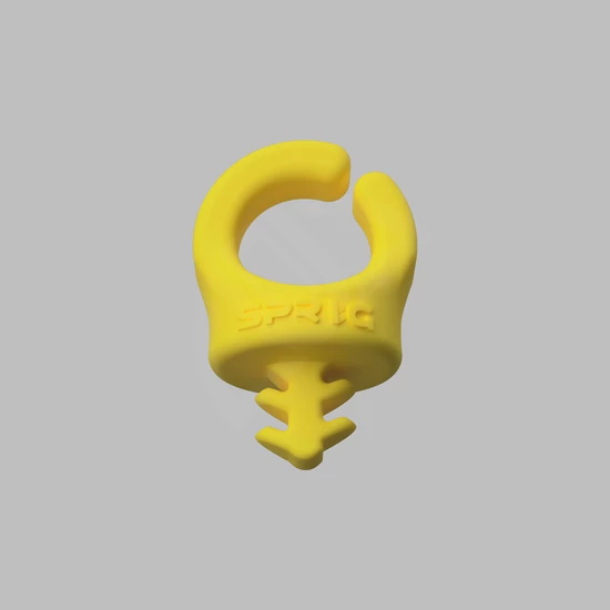 SPRIG YELLOW CABLE MANAGEMENT DEVICE FOR 1/4&quot;-20 THREADED HOLES (6-PACK)
