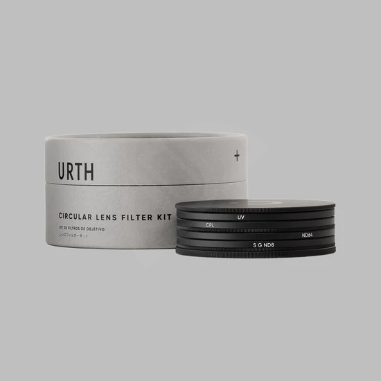 Urth 43mm UV, Circular Polarizing (CPL), ND64, Soft Grad ND8 Szűrő Kit (Plus+)