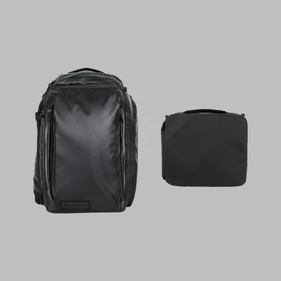 WANDRD Transit 35L Travel Backpack Black Essential Bundle