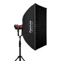 Kép 4/6 - Aputure Light Box 60x90 softbox 300D II-vel oldalnézetben