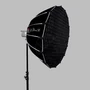 Kép 1/5 - Aputure Light Dome SE 200D-n állvánnyal oldalnézetben