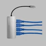 Kép 2/3 - Caruba Premium 4 portos USB-C hub elosztó asztroszürke