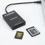 Kép 3/4 - Caruba 2 az 1-ben kártyaolvasó XQD + SD USB-C csatlakozással