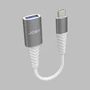 Kép 3/4 - JOBY USB-C to USB-A 3.0 adapter kábel - Ezüst