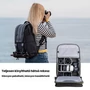 Kép 3/6 - K&F Concept Beta Backpack 20 literes, fotós hátizsák, fekete-szürke színben