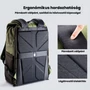 Kép 2/6 - K&F Concept Beta Backpack 20 literes, fotós hátizsák, sötét zöld színben