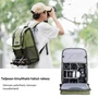 Kép 3/6 - K&F Concept Beta Backpack 20 literes, fotós hátizsák, sötét zöld színben