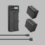 Kép 1/6 - SmallRig NP-F970 Dupla Akkumulátor és Töltő kit